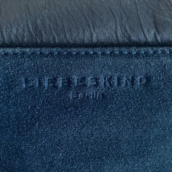 Liebeskind Berlin Mini Crossbody Bag Black Suede Leather Calf Hair Boho Purse - Picture 10 of 11